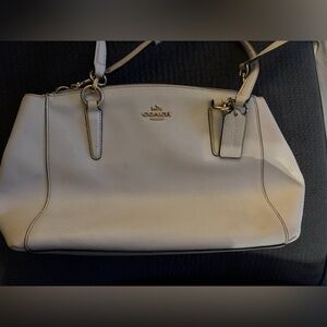 Coach Off-White Leather Shoulder Bag